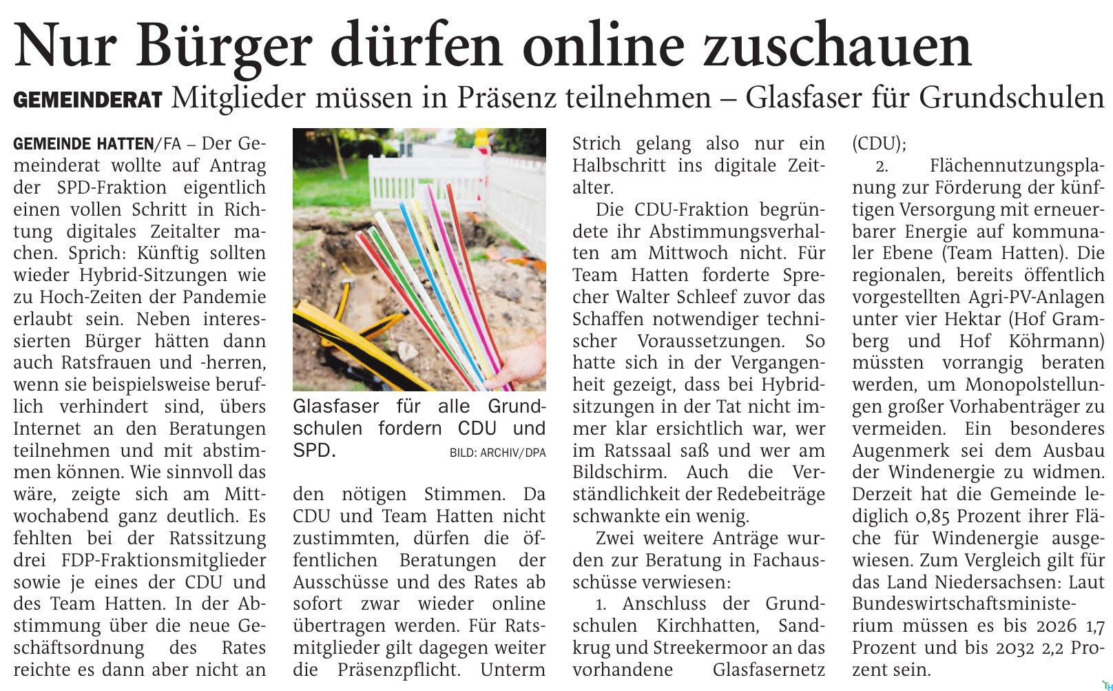 Nur Bürger dürfen online zuschauen