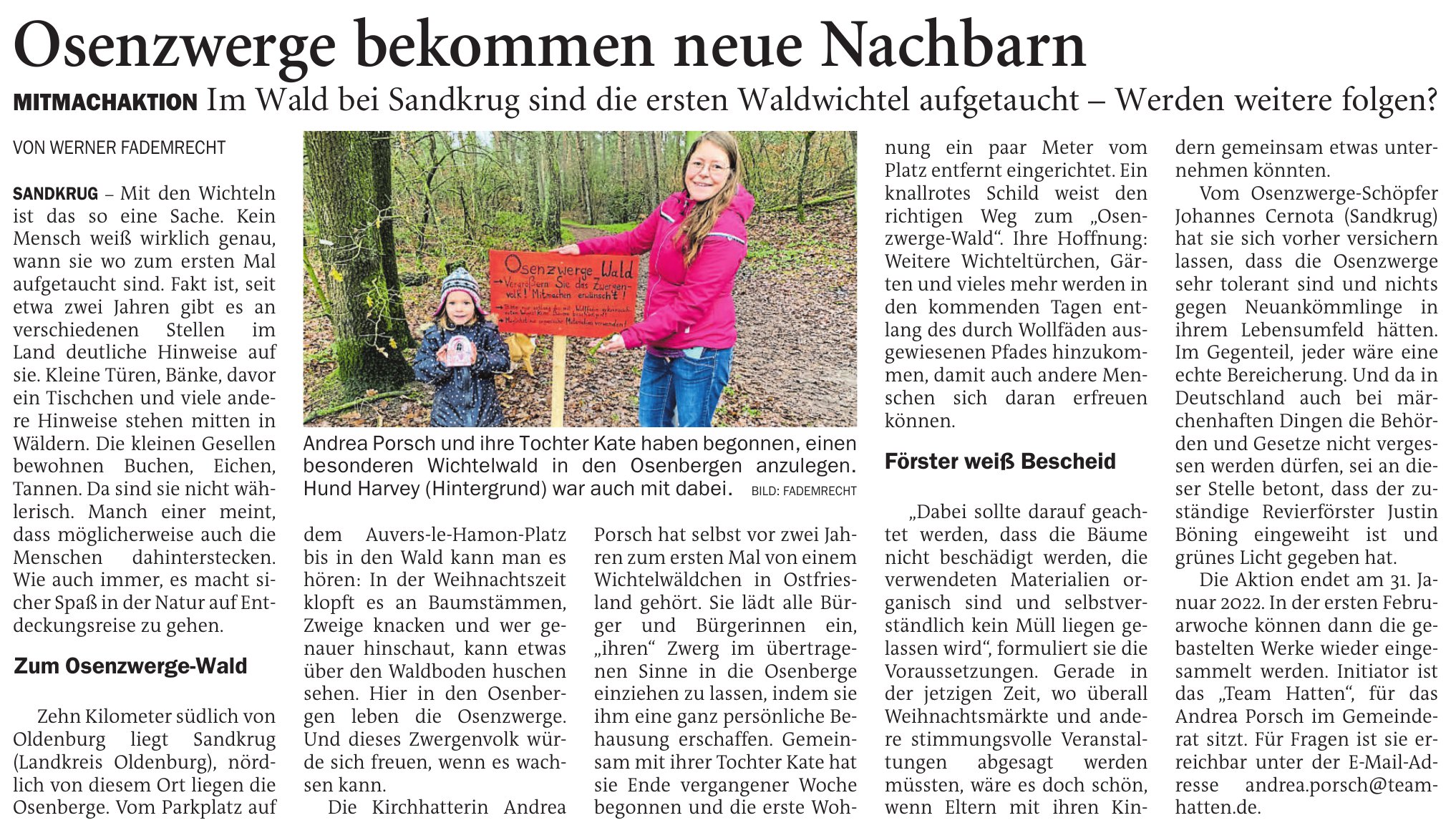Osenzwerge bekommen neue Nachbarn